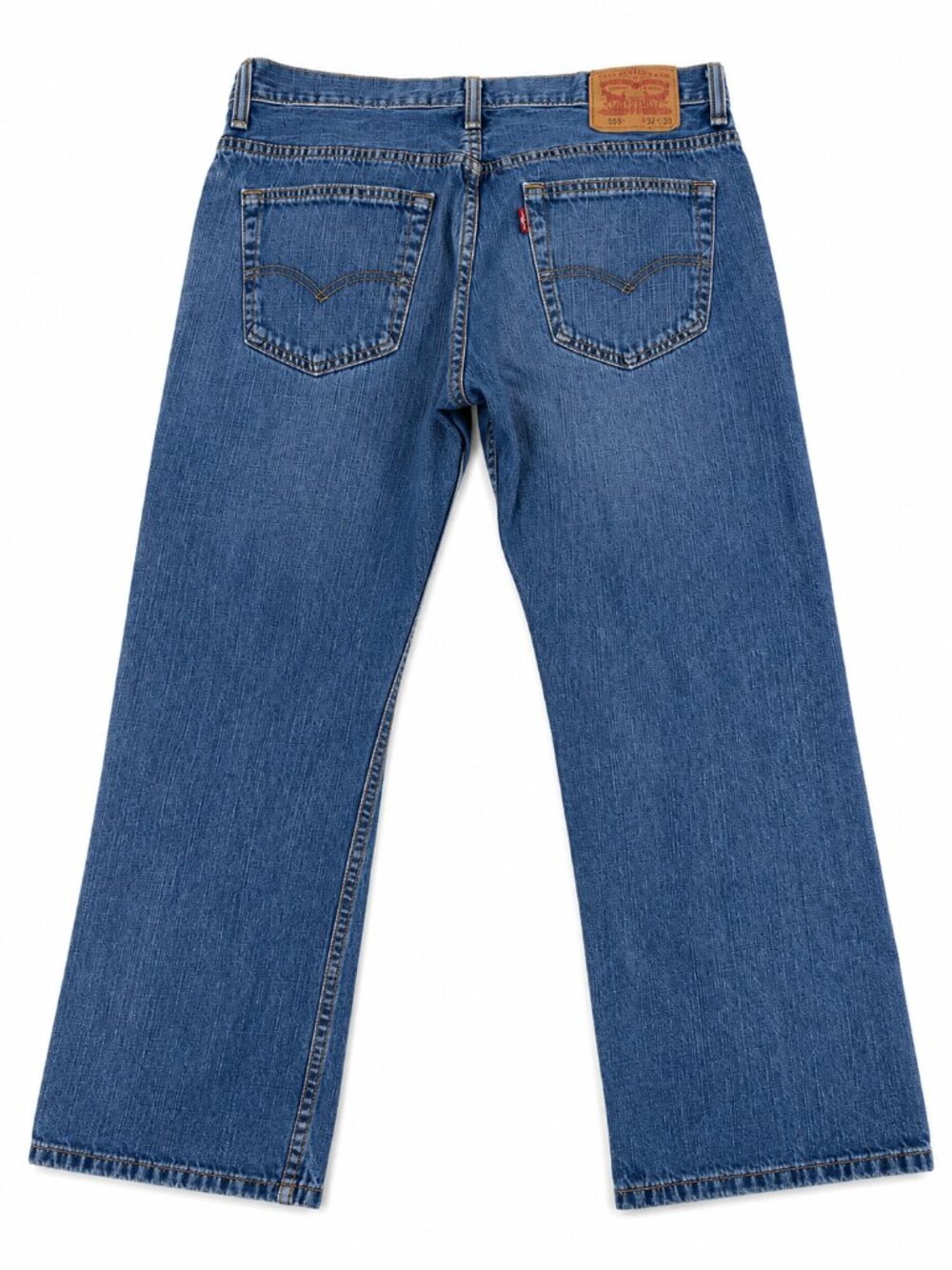 Levi's 569 Loose Straight Jeans Men's 32x30 Medium Wash Blue Denim Red Tab - Picture 2 of 11